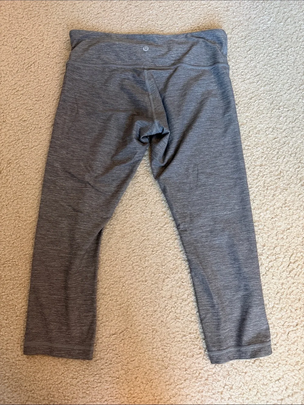 lululemon athletica Heather Gray Cropped Leggings